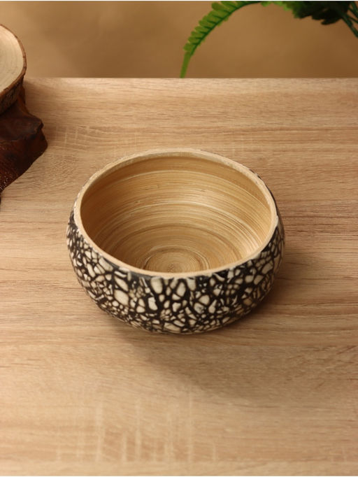 Ваза для фруктов, 15×15×6 см, бамбук