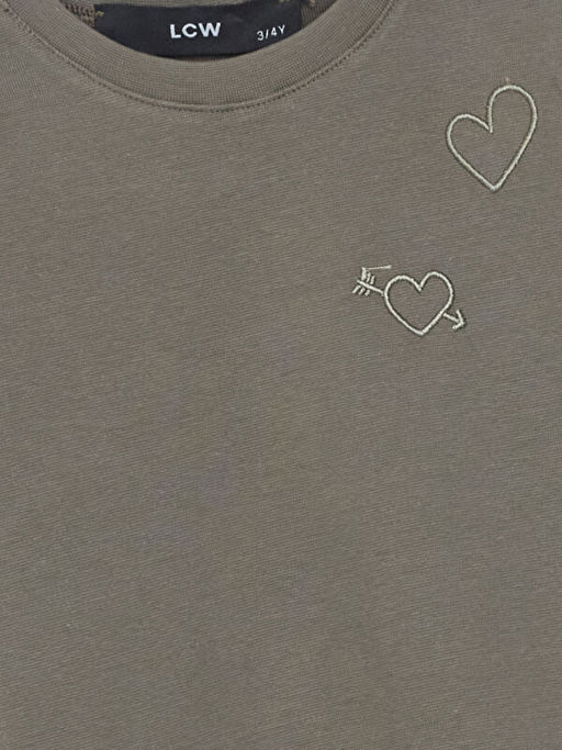 Bisiklet Yaka Nak??l? K?z ?ocuk Ti??rt