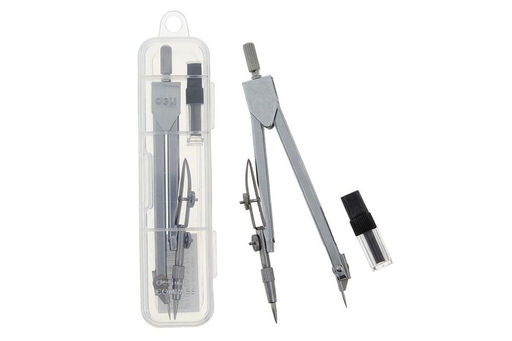 Циркуль (4001) металлический, в футляре