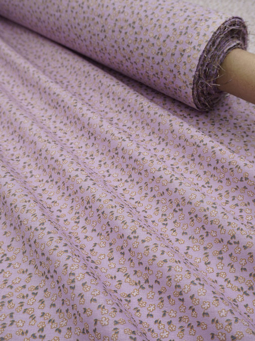 Ситец "Мелкоцветье" цв.сиреневый, ГОСТ, ш.0.8м, хлопок-100%, 86гр/м.кв