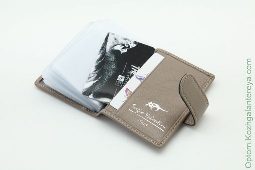 Женская кожаная визитница Sergio Valentini СВ 8032-010 фото 4
