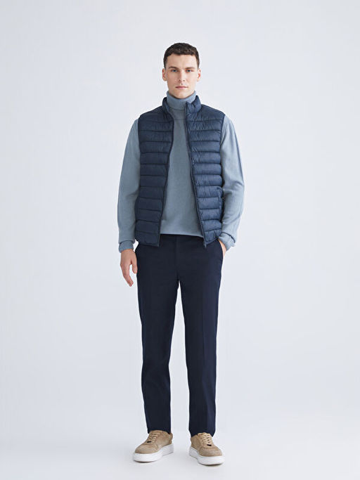 Standart Kal?p Dik Yaka Erkek ?i?me Yelek