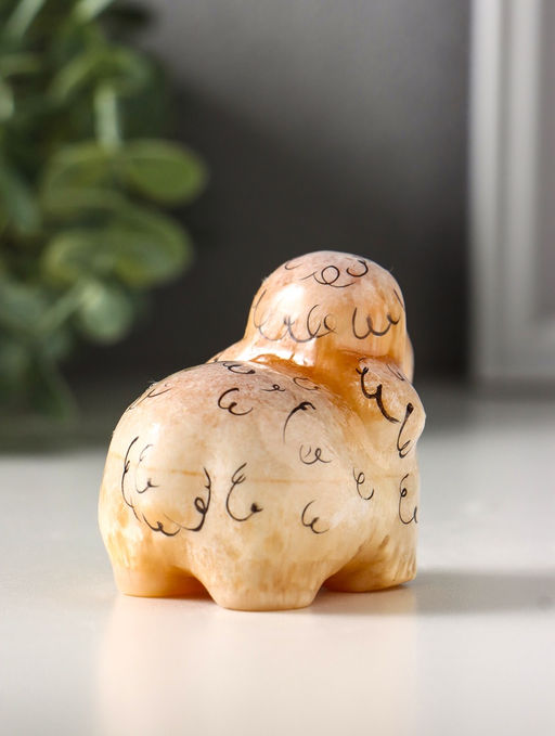 Фигурка «Овечка Долли», 6×7 см, селенит