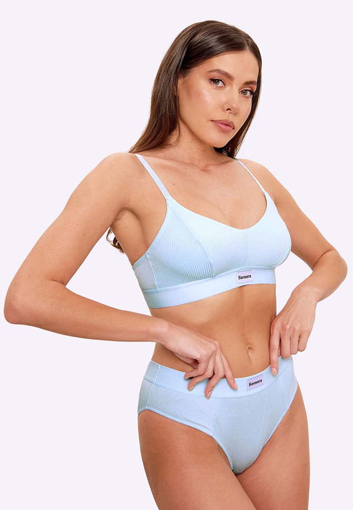 Бюстгальтер жен. Barta голубой Soft bra - Sensera фото 3