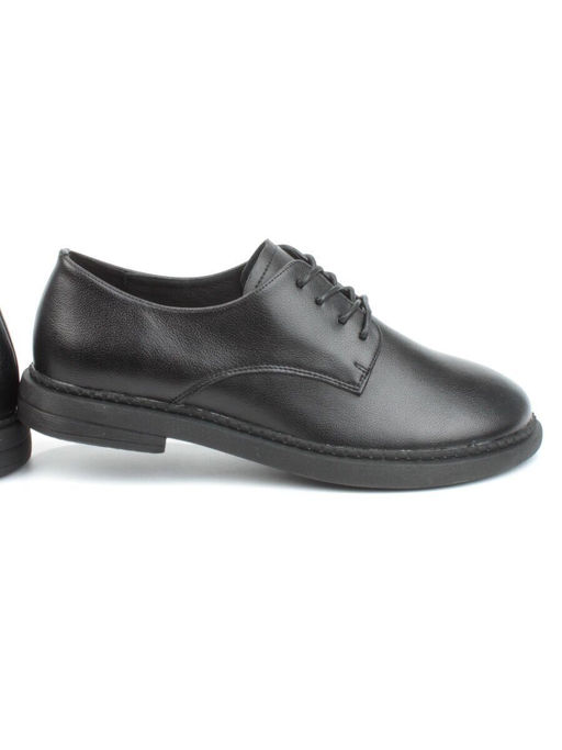 03-DCO127-1 BLACK Полуботинки женские (натуральная кожа) - Фабричный китай фото 4