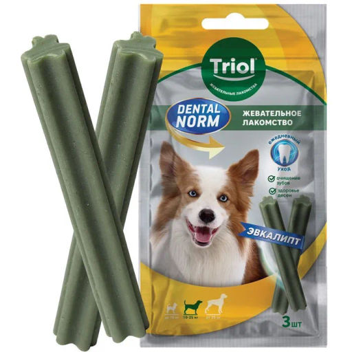 Палочки жевательные с эвкалиптом, 75г (уп.3шт.), серия DENTAL NORM, Triol 10161008