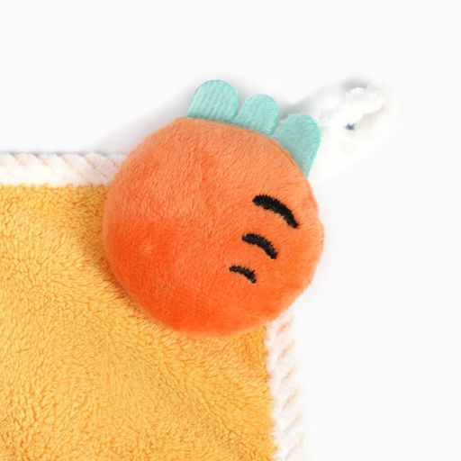 Полотенце Доляна Морковка цвет жёлтый, 30х30 см, 100% пэ, микрофибра  фото 3