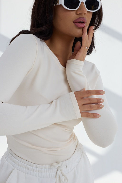 Лонгслив женский Сливки - Амавес-текстиль фото 14