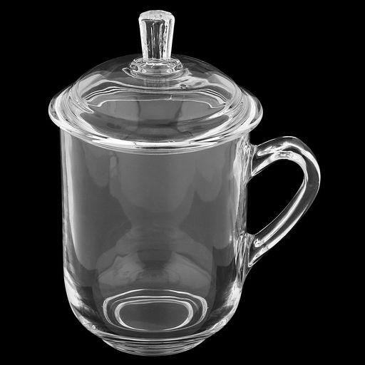 Кружка стеклянная Цветущий чай 360мл, д8,3см, h10,3см, основание д5см, стеклянная крышка, общая h15см, в коробке, Дели Гласс (Deli Glass) (Китай) - Домашняя мода фото 3