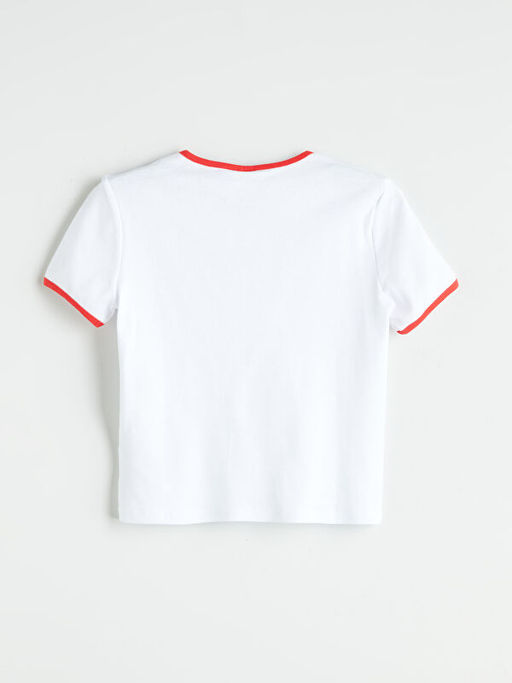 Bisiklet Yaka Hello Kitty Bask?l? K?z ?ocuk Ti??rt ve ?ort