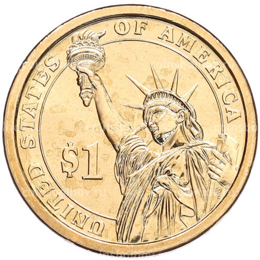 Монета 1 доллар 2012 года (Р) США 24-й президент США Гровер Кливленд