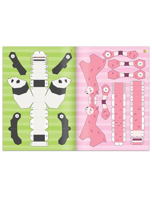 Книжка- вырезалка Бумажные зверята, 20 стр., формат А4 - Буква-ленд фото 8