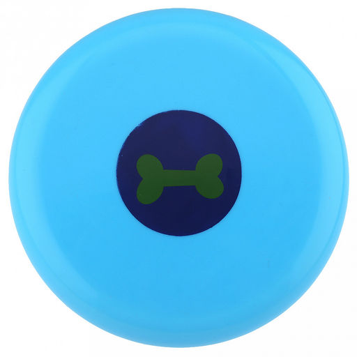 Игрушка для собаки "Фрисби" д20см, h2см, пластик, цвета микс (фуксия, голубой) (Китай)