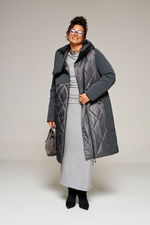 Пальто Beautiful Free 8023 графит