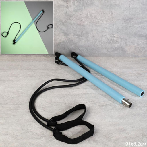 Палка гимнастическая Woohooo FlexiRod / 91х3.2cм / Эспандеры 75 см / WF91BL / голубой