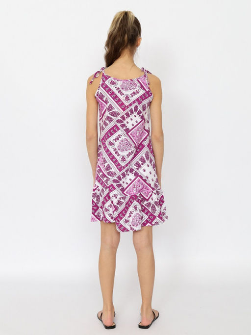 CRB wear/CSJG 63784-44-400 Сарафан для девочки,фиолетовый/Ex.Cherubino  фото 3