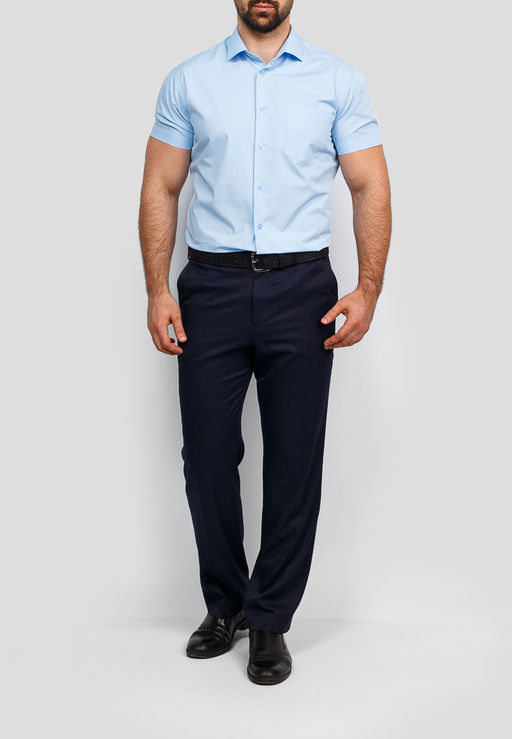 Сорочка мужская короткий рукав GREG 220/109/NBL/Z  фото 3