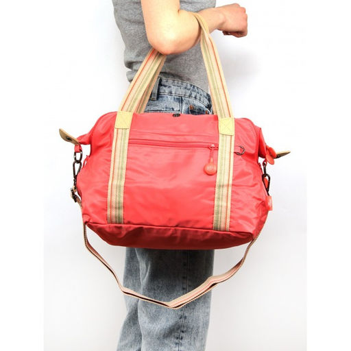 Сумка женская текстиль BoBo-3903-3, 1отд, плечевой ремень, коралл 261572  фото 5