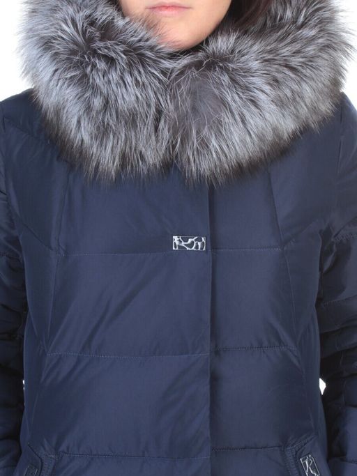 15-298 DK. BLUE Пальто зимнее женское (200 гр. холлофайбера) - Fashion фото 10