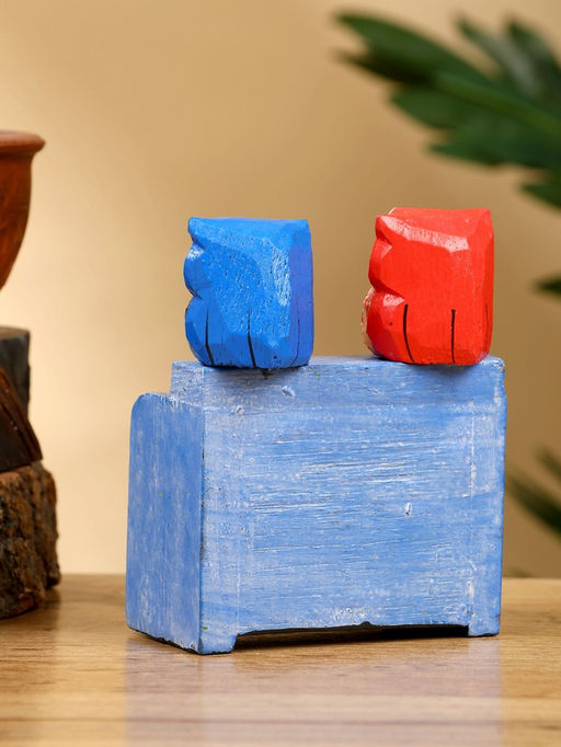 Календарь настольный Пара совят, 849.5 см, дерево, синий, красный - Simaland фото 3