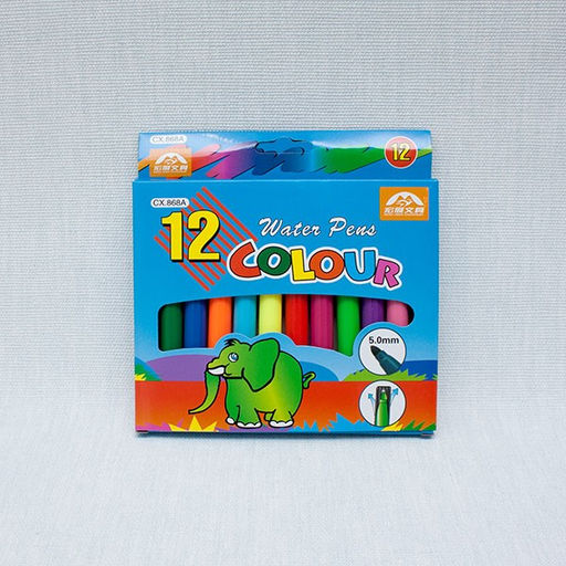 Фломастеры 12цв. утолщенные, в карт. уп. (868-12)