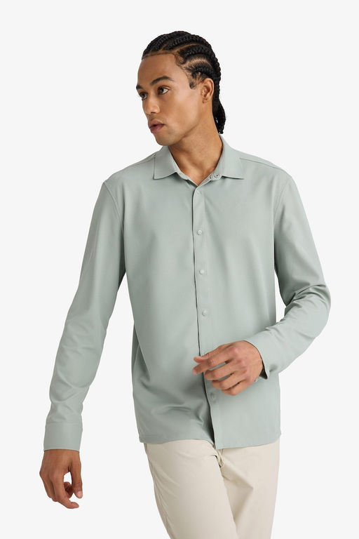SLIM FIT Uzun Kollu G_mlek - Defacto фото 8