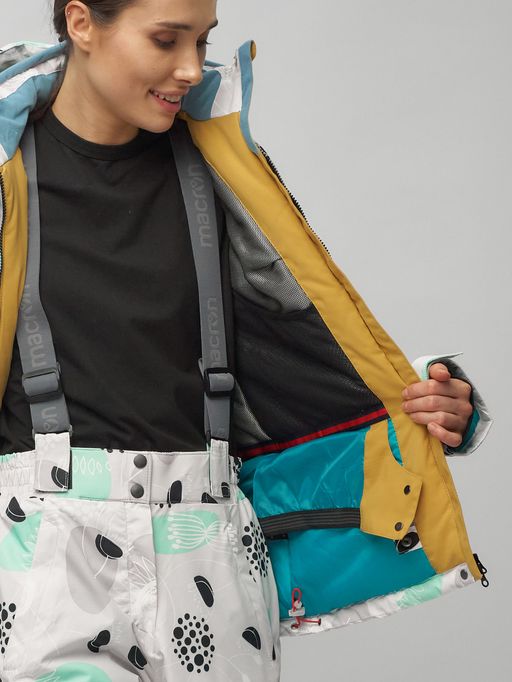 Горнолыжный костюм женский серого цвета 02302-1Sr - Chunmai фото 17