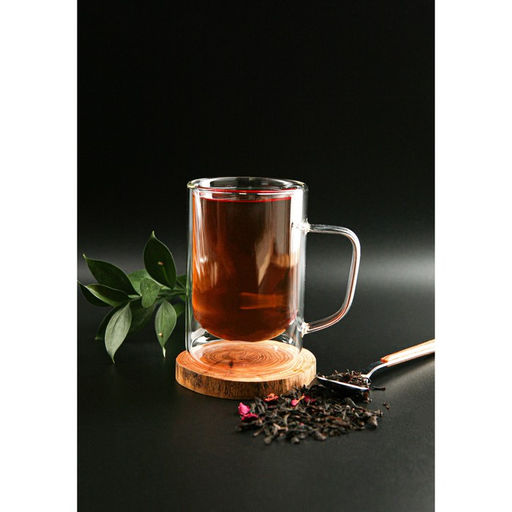 Кружка с двойными стенками Magistro «Дуо», 300 мл, 12×9×11 см, стекло, прозрачная