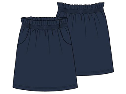 CWJG 70400-41/ Юбка для девочки/ Т.синий/