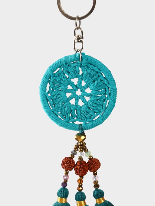 Брелок «Ловец снов», 19 см, зелёный