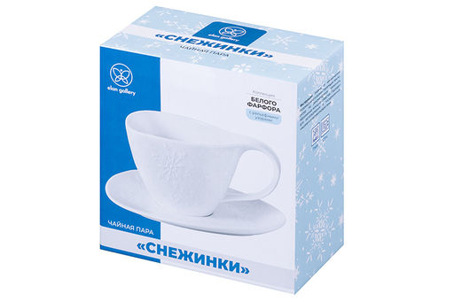 Чайная пара 2 пр. 350 мл Снежинки - Elan gallery фото 15