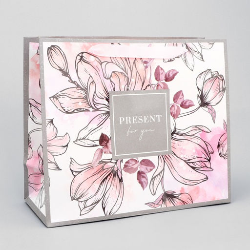 Цена за 2 шт. Пакет подарочный ламинированный, упаковка, Present for you, ML 27?23?11.5 см