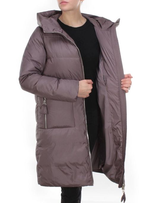 2119 DARK GREY Пальто зимнее женское MELISACITI (200 гр. холлофайбер) - Fashion фото 8