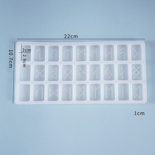 Молд силиконовый «Руны» 27 шт