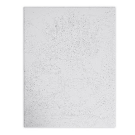 Картина по номерам на раме, с гирляндой «Кофе», 30×40 см