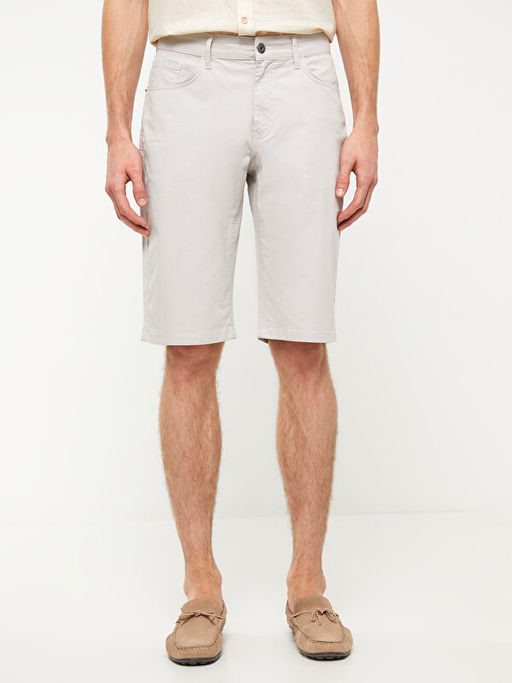 Standart Kal?p Gabardin Erkek Bermuda ?ort