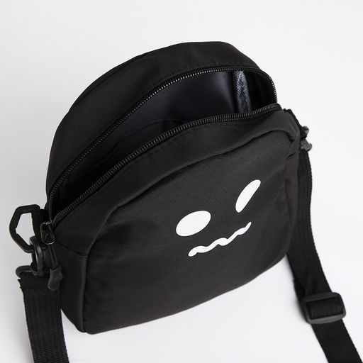 Сумка молодёжная на молнии, цвет чёрный - Simaland фото 6
