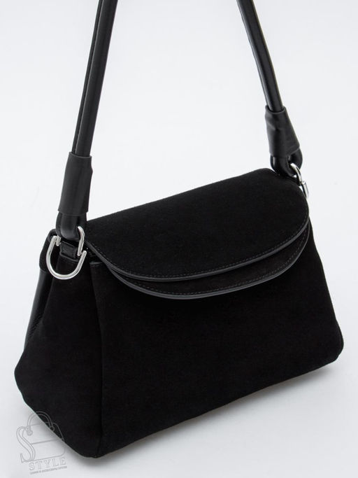 Сумка женская кожаная 2617Y black Polina&Eiterou