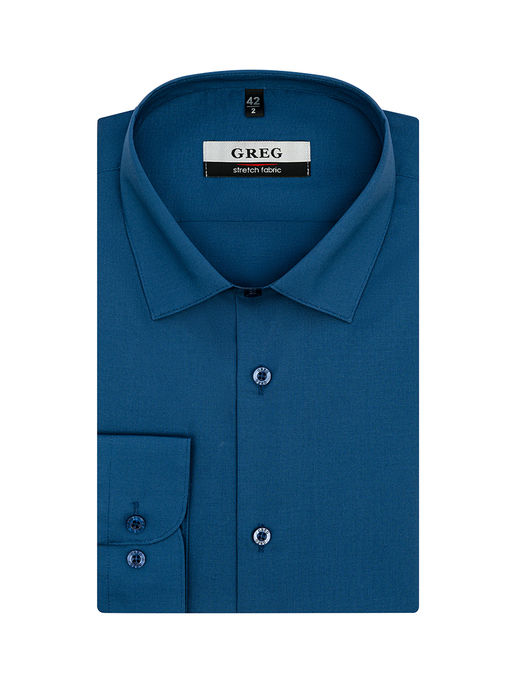 Сорочка мужская длинный рукав GREG 230/237/1261/ZN STRETCH  фото 2