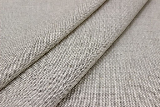 Мерный лоскут (ткань в отрезах) - Полулен декоративный сетка цв.Суровый, ш.1.48м, лен-53, хл-47% - Купава фото 3