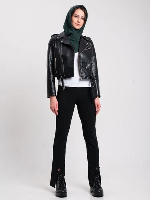 Капор трикотажный малахит, капюшон - Yollochka фото 5