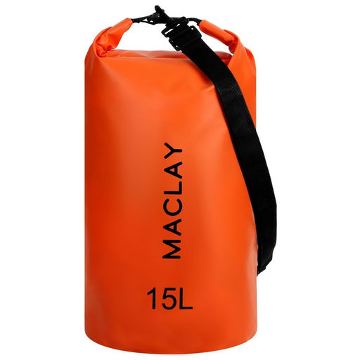 Гермомешок туристический Maclay 15L, 500D, цвет оранжевый  фото 4