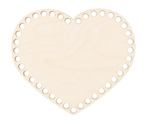 Заготовка для декорирования Mr. Carving БА-16 Панно с перфорацией Сердце фанера 18 х 15.5 х 0.4 см
