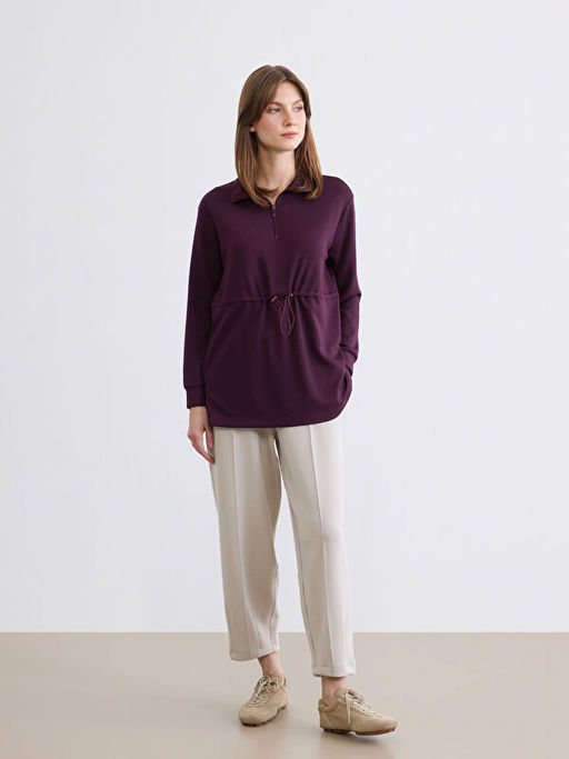 Soft Touch Oversize Kad?n Sweatshirt Tunik