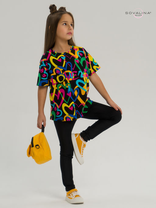 Костюм Мун яркие сердца-черный - Sovalina фото 5