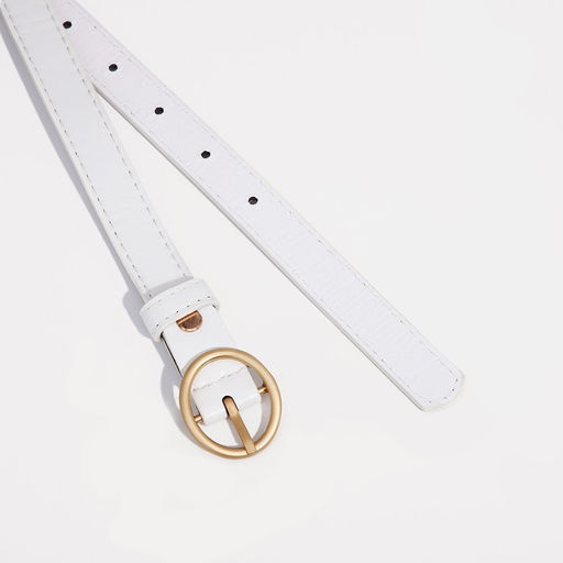 Ремень женский, ширина 2 см, винт, пряжка металл, цвет белый - Simaland фото 2