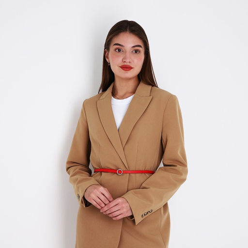 Ремень женский, ширина 1 см, пряжка металл, цвет красный - Simaland фото 3