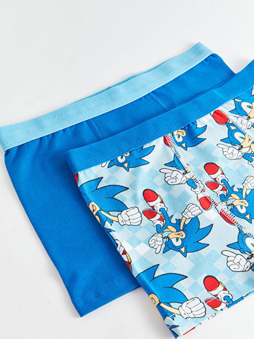 Sonic Bask?l? Erkek ?ocuk Boxer 2li - Waikiki фото 3