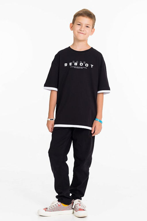 Футболка М225009Па черный