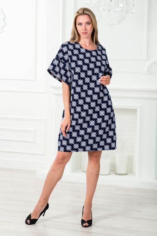 Платье женское из барби Барбара 2 вензель на синем - Амадэль фото 7